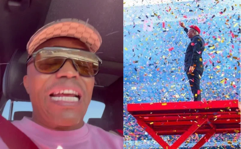 Somizi Accuses Julius Malema Of Stealing His Concept After Stunning Outing At FNB Stadium - SurgeZirc SA